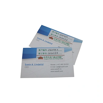 Blue Custom Business Cards with Your Logo