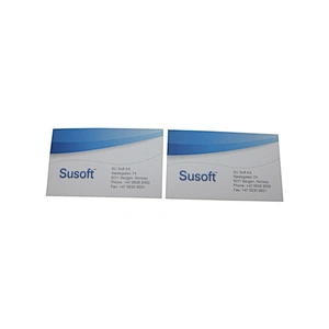 Blue Custom Business Cards with Your Logo