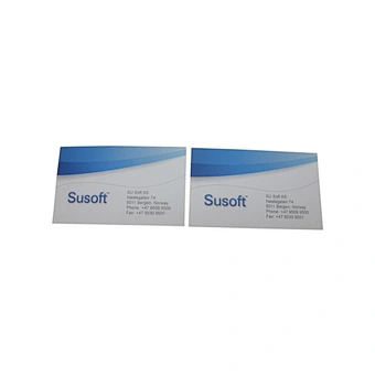 Blue Custom Business Cards with Your Logo