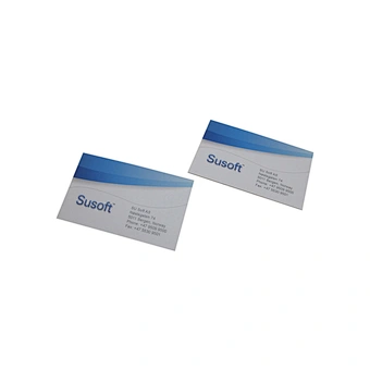 Blue Custom Business Cards with Your Logo